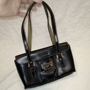 Simulated leather hand bag